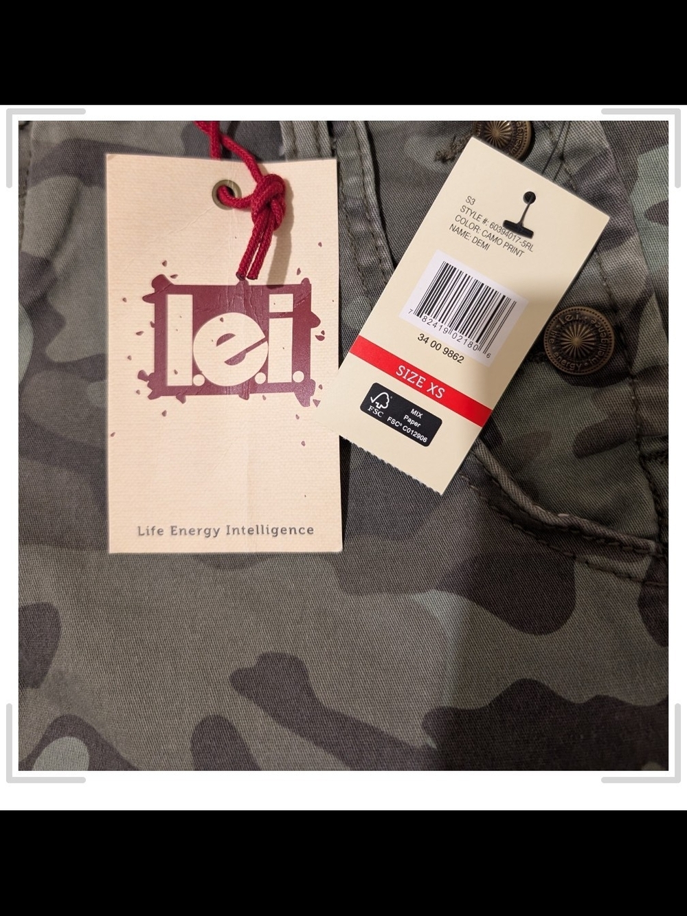 lei Junior's Green Camo Short Overalls - Picture 3 of 7
